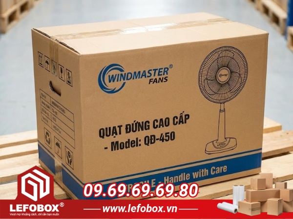 LefoBox địa chỉ cung cấp thùng carton đựng quạt chất lượng cao