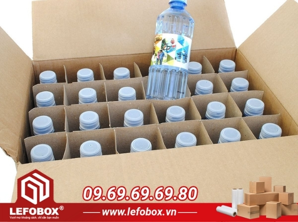 LEFOBOX - mua bán sản xuất thùng carton đựng nước uống đóng chai chất lượng giá tốt