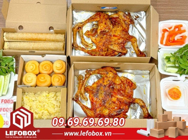 LefoBox - địa chỉ sản xuất hộp carton đựng gà nướng uy tín