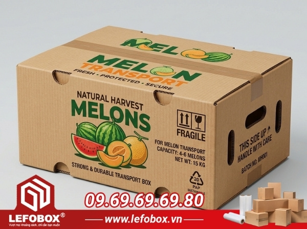 LefoBox - Địa chỉ sản xuất thùng carton đựng dưa hấu chất lượng