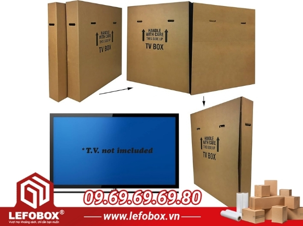 Lefobox đơn vị sản xuất thùng carton đựng màn hình máy tính uy tín