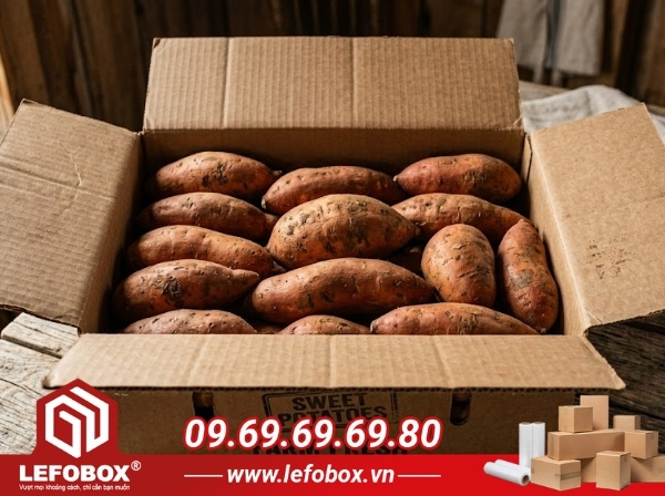 Lợi ích của thùng carton đựng khoai lang