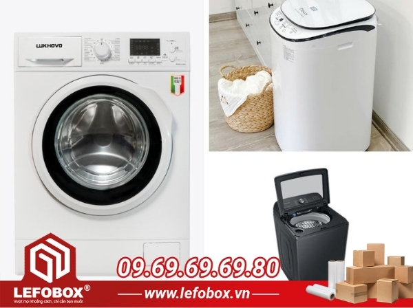 Lưu ý khi đóng gói các loại máy giặt khác nhau