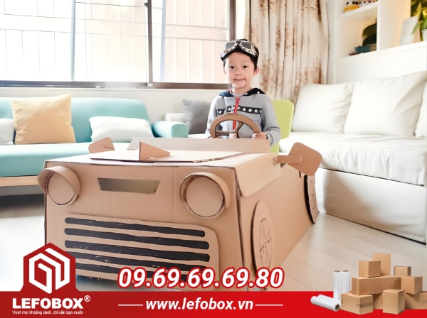 Mẫu đồ chơi bằng giấy hình ô tô