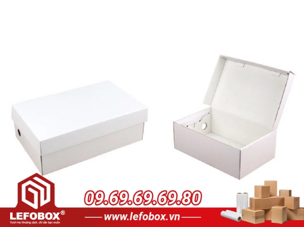 Mẫu hộp carton đựng giày 