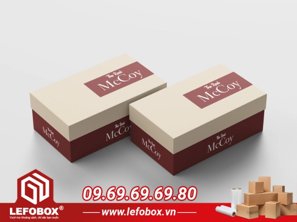 Mẫu hộp carton đựng giày 