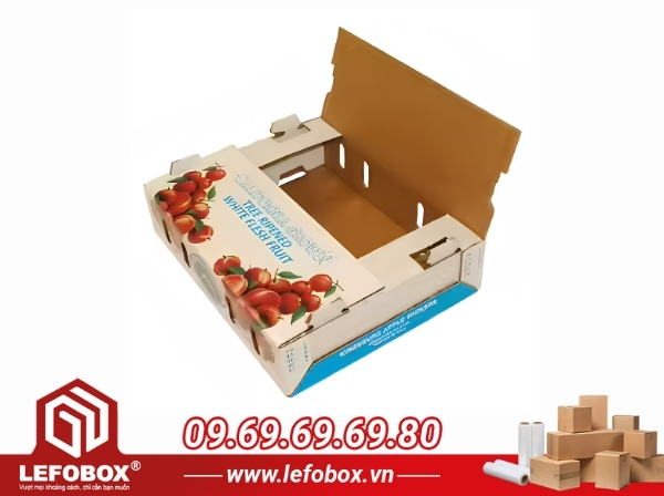 Mẫu hộp carton đựng táo đẹp