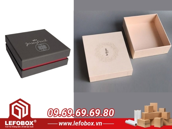 Mẫu carton lạnh đựng trang sức đơn giản