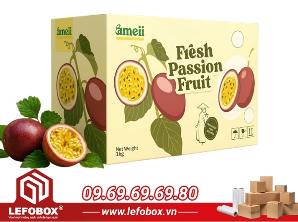 Mẫu hộp đựng chanh dây in offset