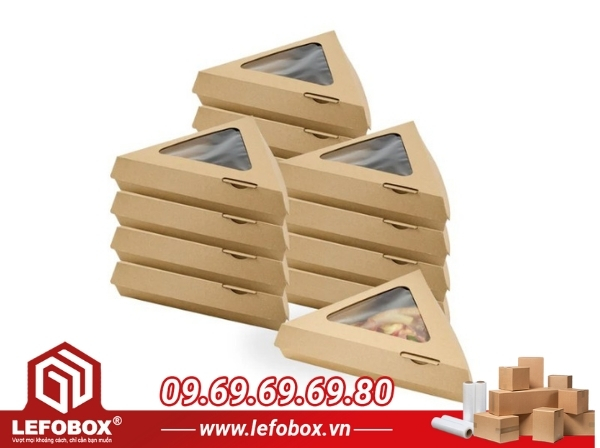 Mẫu hộp pizza có mica