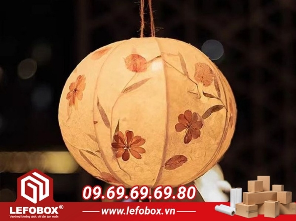 Mẫu đèn trung thu bằng giấy hình cầu