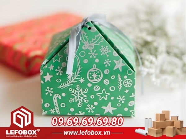 Mẫu hộp giấy hình cây thông