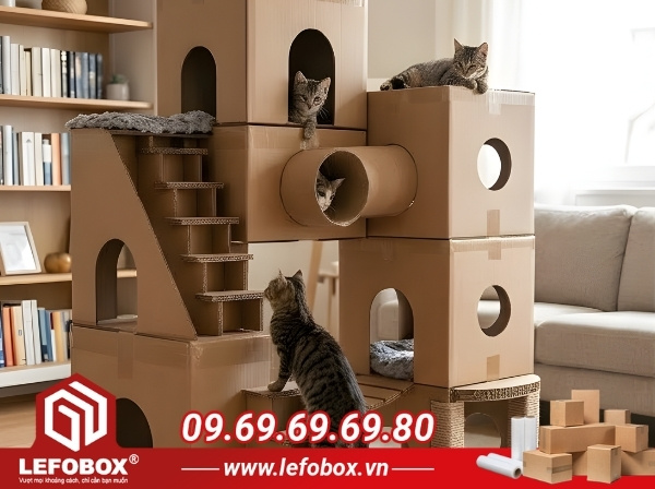 Mẫu nhà nhiều tầng cho mèo