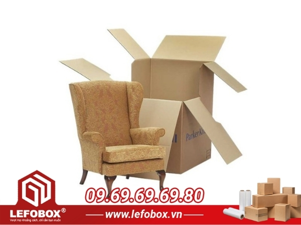 Mẫu thùng carton đẹp ngành nội thất 