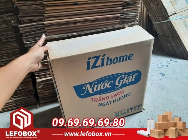 Thùng nâu kraft trơn 5 lớp 