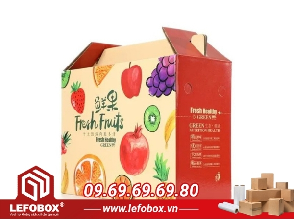 Mẫu thùng carton đựng thực phẩm 