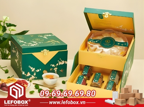 Mẫu hộp carton đựng yến sào cao cấp
