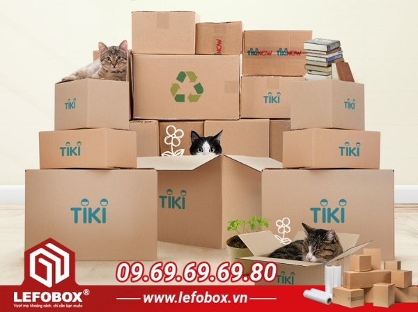 LEFOBOX - đơn vị chuyên cung cấp thùng carton đóng hàng Tiki chất lượng cao