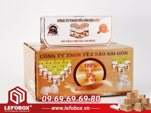Mua thùng carton đựng yến sào giá tốt, giao hàng nhanh tại LefoBox