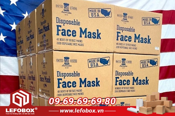 Nhu cầu sử dụng thùng carton đựng khẩu trang