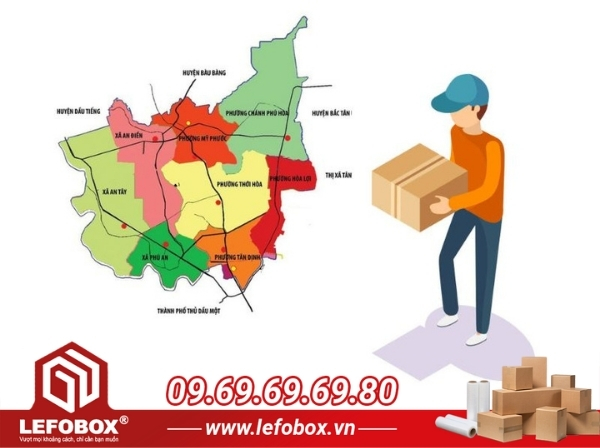 Phạm vi cung cấp thùng carton tại thành phố Bến Cát