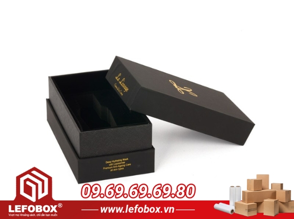 Mẫu hộp giấy đựng mỹ phẩm phân khúc cao cấp