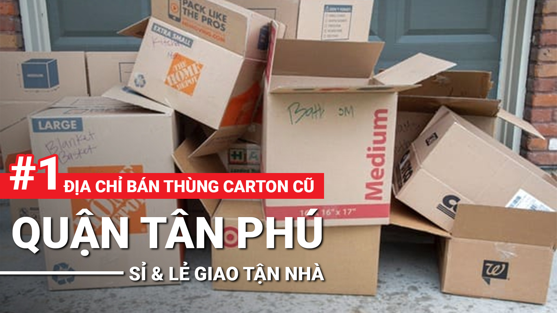 Bán thùng carton cũ quận Tân Phú