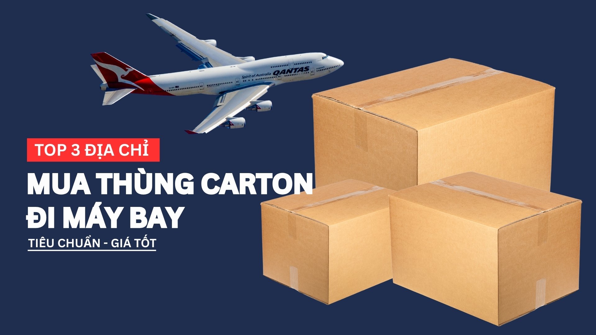 Top 3 địa chỉ mua bán thùng carton đi máy bay tiêu chuẩn giá tốt