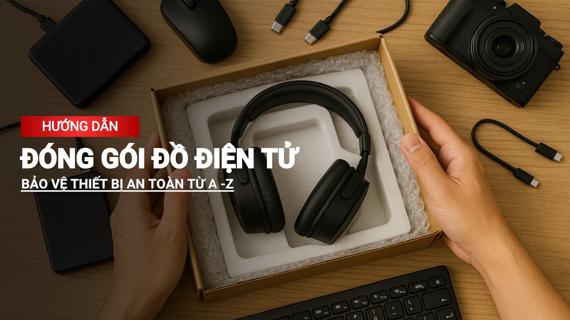 Hướng dẫn đóng gói đồ điện tử bảo vệ thiết bị an toàn từ A tới Z