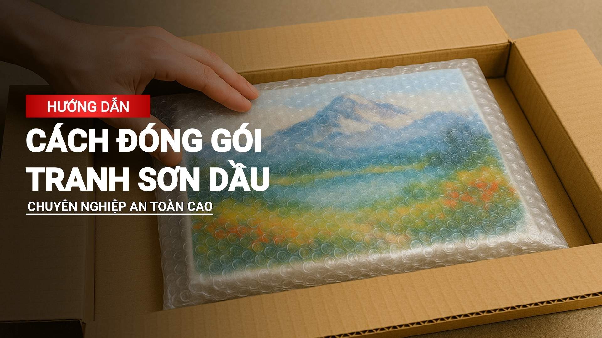 Hướng dẫn đóng gói tranh sơn dầu đúng cách an toàn cao