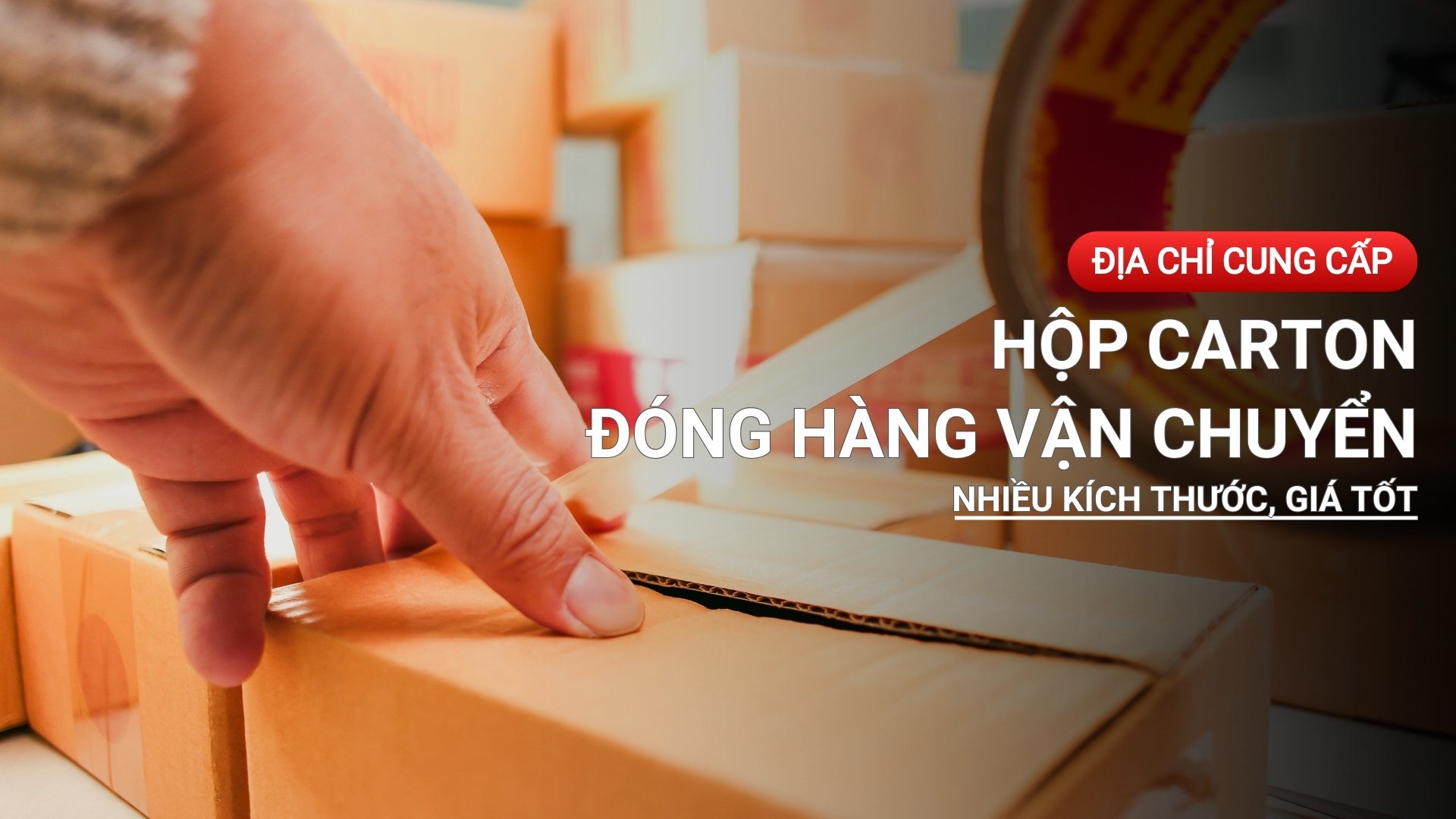 Hộp carton đóng hàng vận chuyển nhiều kích thước, giá tốt