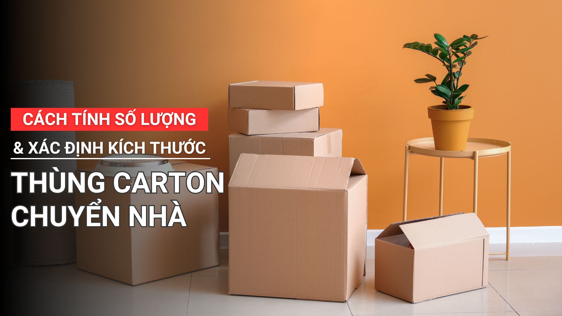 Cách tính số lượng và xác định kích thước thùng carton chuyển nhà