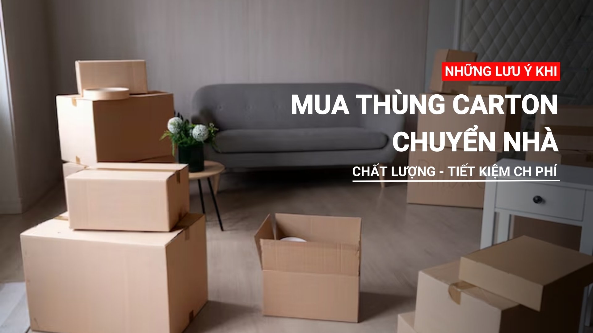 Những lưu ý khi mua thùng carton chuyển nhà chất lượng, tiết kiệm chi phí