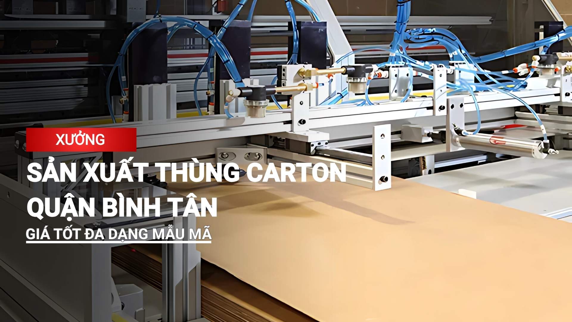 Xưởng sản xuất thùng carton Bình Tân giá tốt, đa dạng mẫu mã