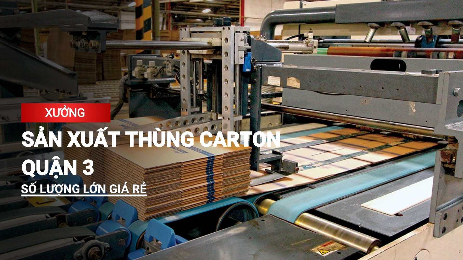 Xưởng sản xuất thùng carton quận 3 số lượng lớn, chất lượng