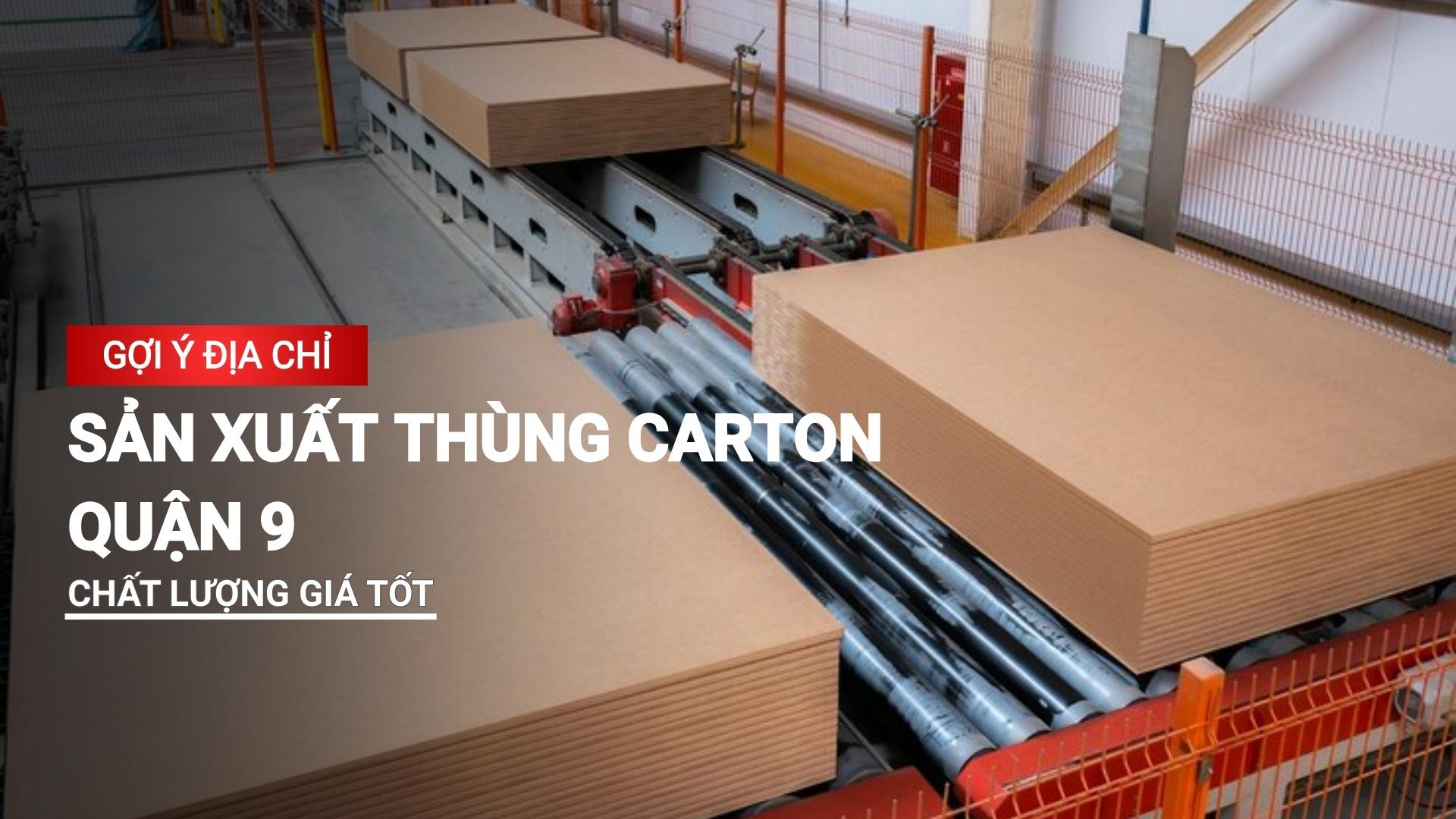 Gợi ý đơn vị sản xuất thùng carton quận 9 chất lượng, giá tốt