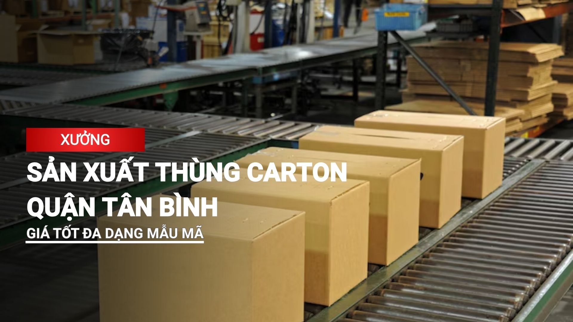 Xưởng sản xuất thùng carton Tân Bình giá tốt, đa dạng mẫu mã