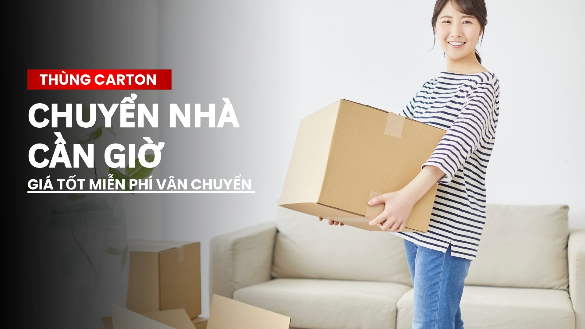 Mua thùng carton chuyển nhà Cần Giờ giá tốt, miễn phí vận chuyển