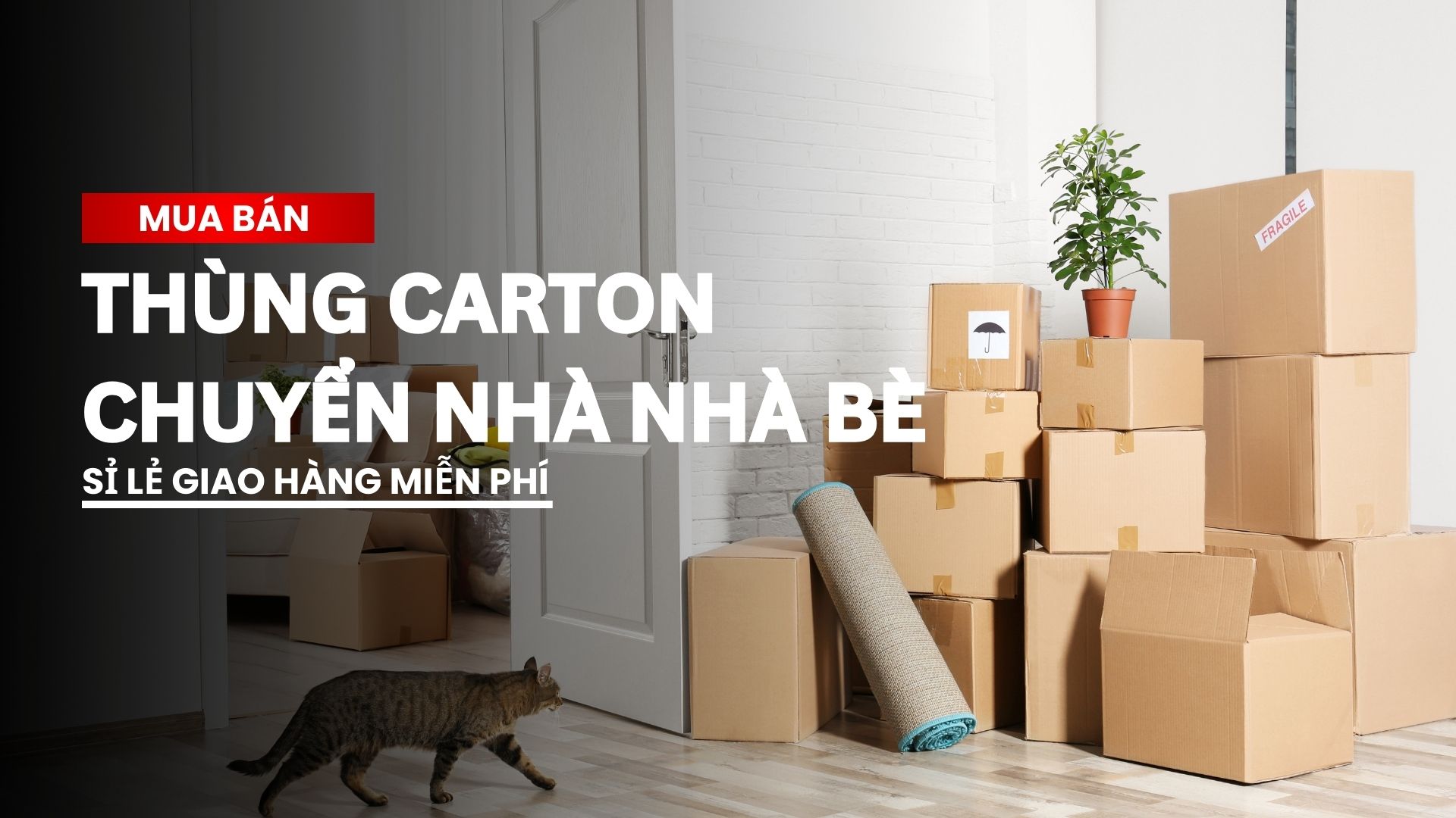 Mua thùng carton chuyển nhà Nhà Bè sỉ lẻ, giao hàng miễn phí