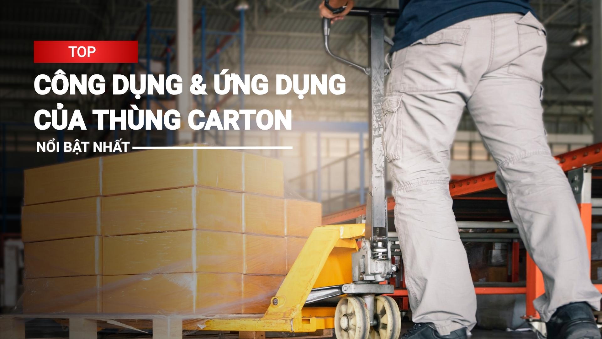 Top những công dụng và ứng dụng nổi bật của thùng carton