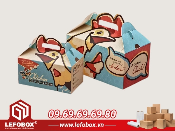 Hộp carton đựng gà nướng