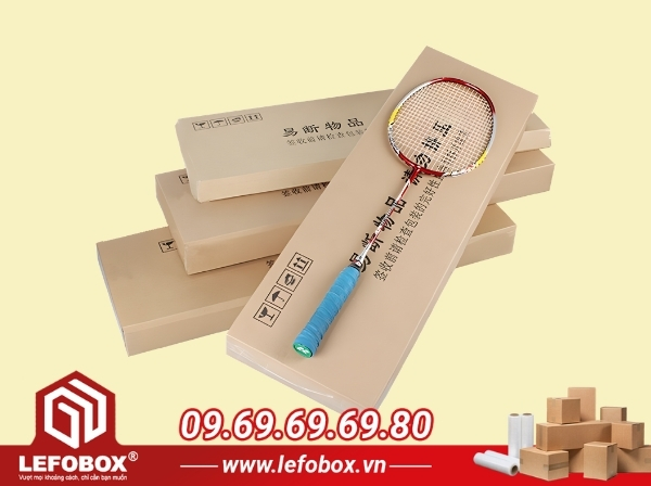 Hộp carton đựng vợt cầu lông