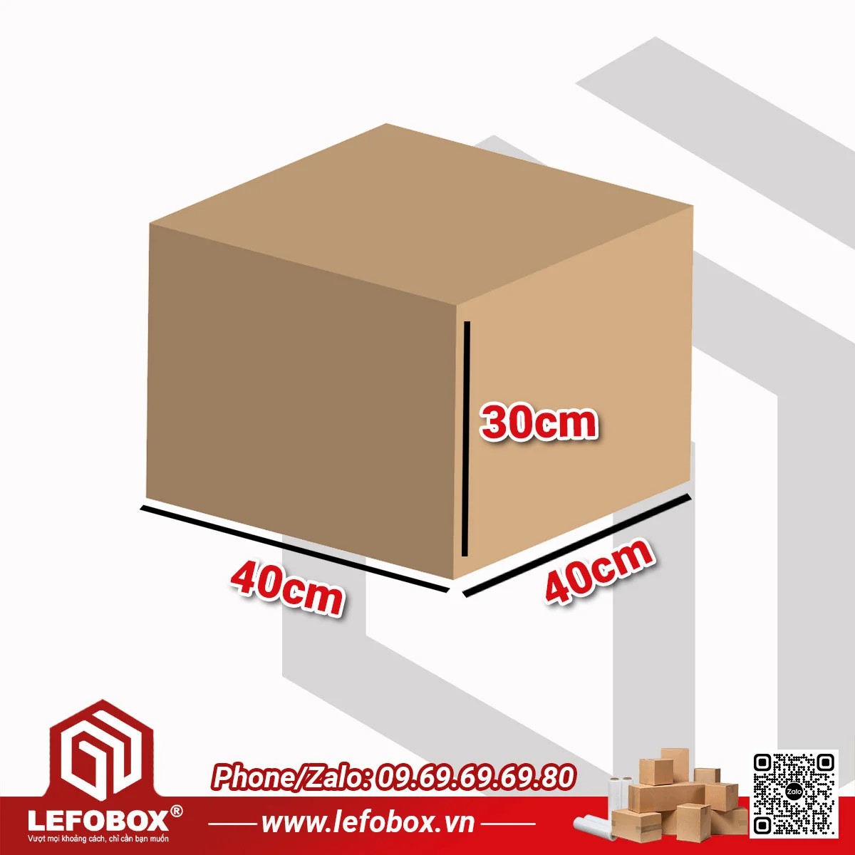 Thùng carton 40x40x30 5 lớp