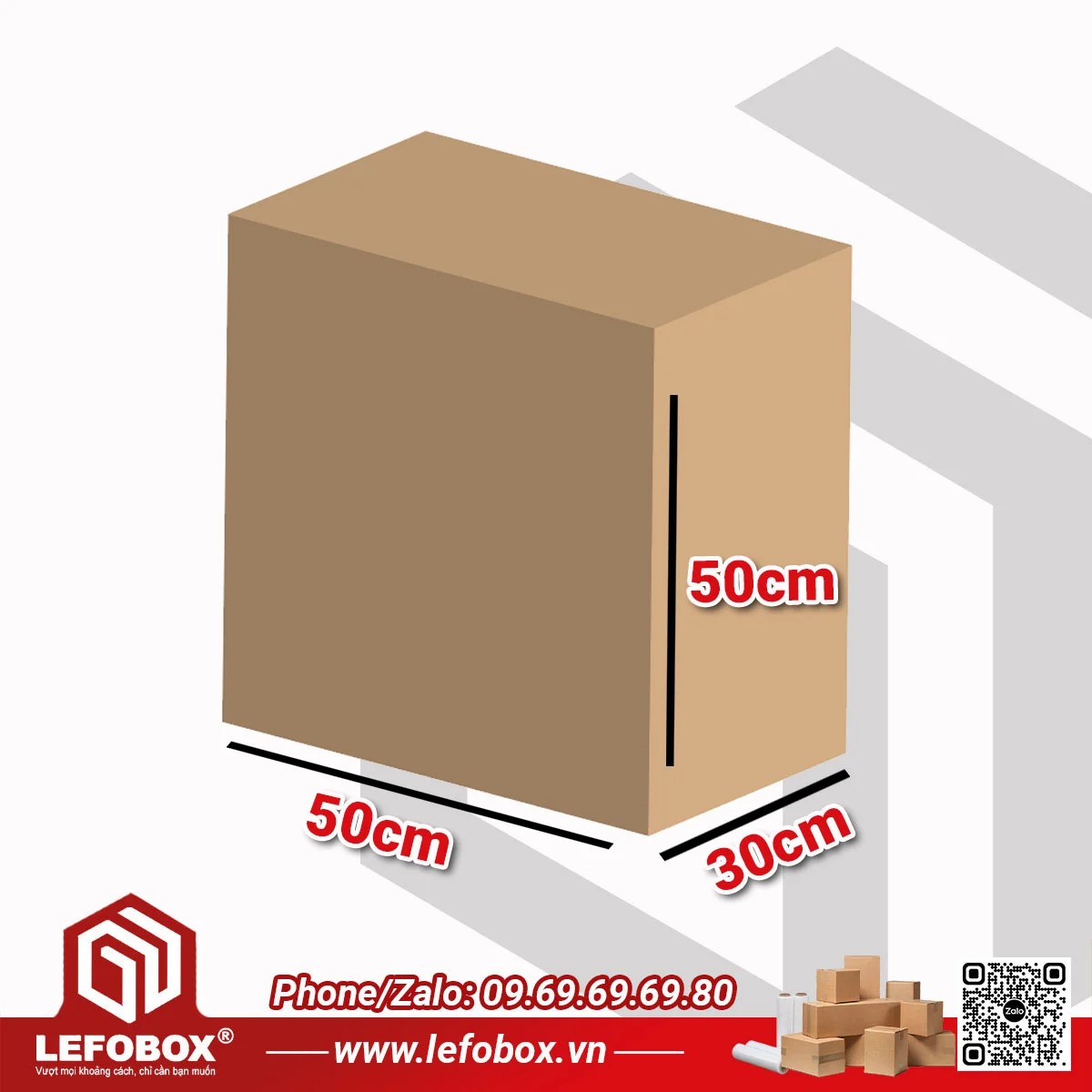 Thùng carton 50x30x50 3 lớp