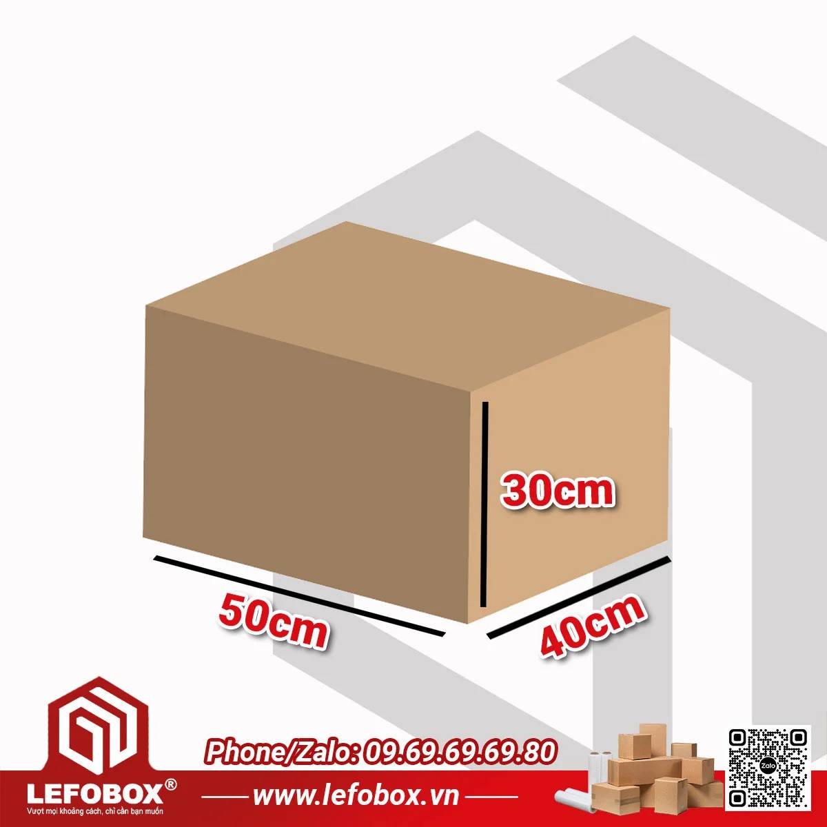 Thùng carton 50x40x30 3 lớp