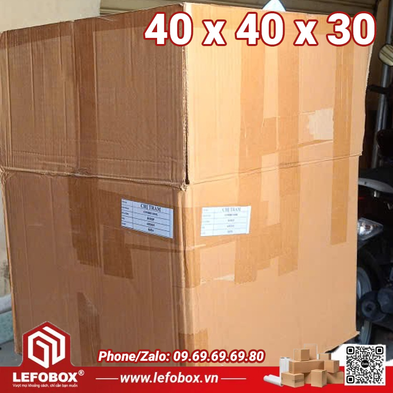 Thùng Carton cũ 5 lớp 40x40x30