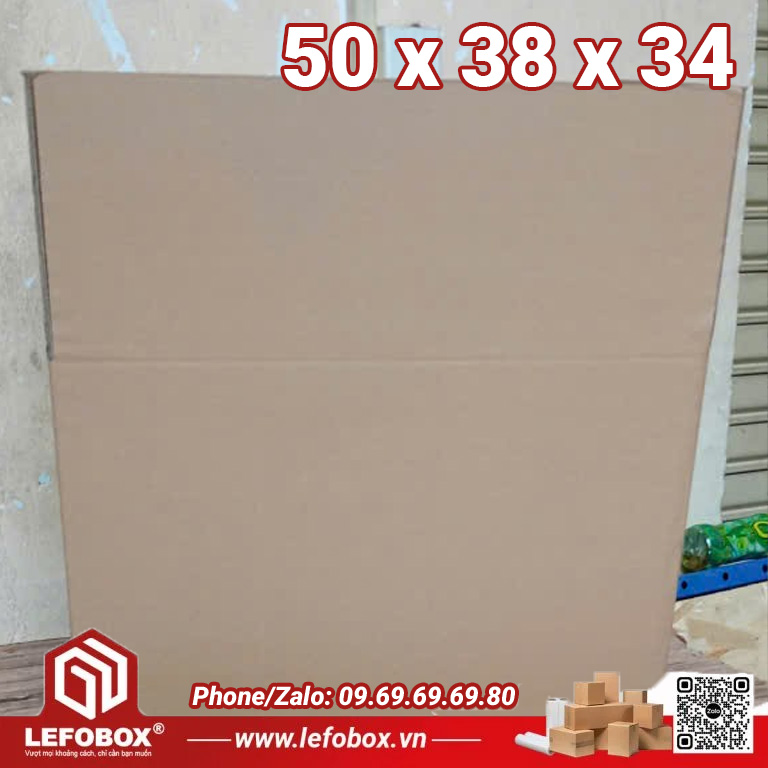 Thùng Carton cũ 5 lớp 50x38x34