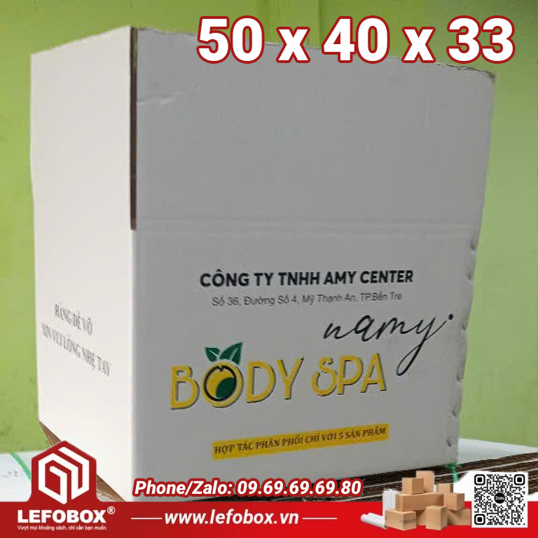 Thùng Carton cũ 5 lớp 50x40x33