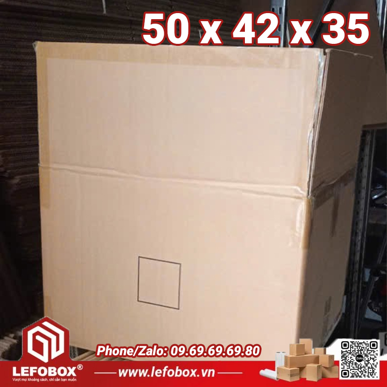 Thùng Carton cũ 5 lớp 50x42x35