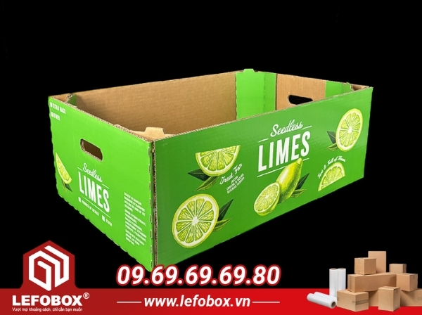 Thùng carton đựng chanh